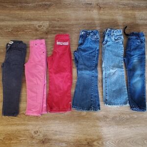 Toddler 6 pair 4t size pants